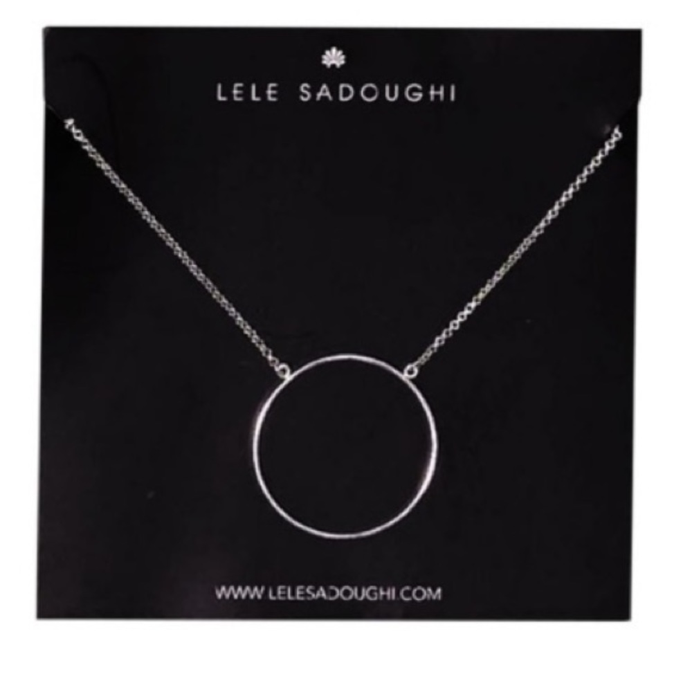 Lele Sadoughi Circle Necklace